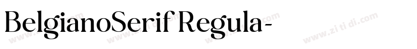 BelgianoSerif Regula字体转换